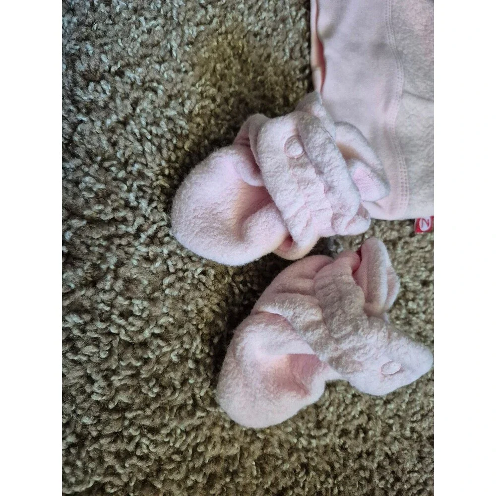 zutano slippers and hat set size 3 months